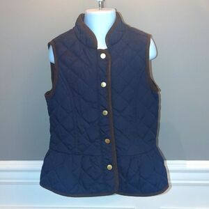 Janie And Jack Blue Quilted Vest 5 to 6 yr old